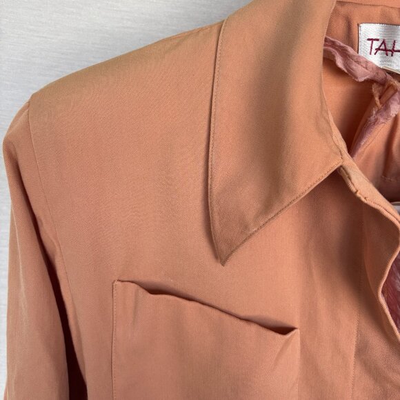 Vintage Women’s Tahari Skirt Suit Set in Terracotta Peach Size 6 - Picture 6 of 16